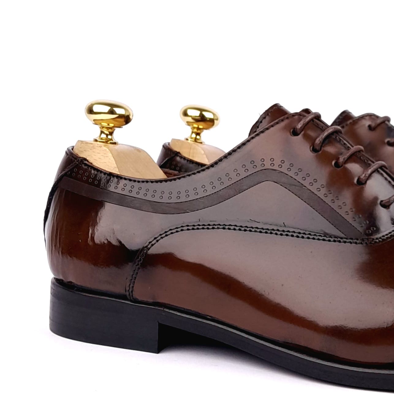 5110 Chaussure cuir démasquable Marron Vintage