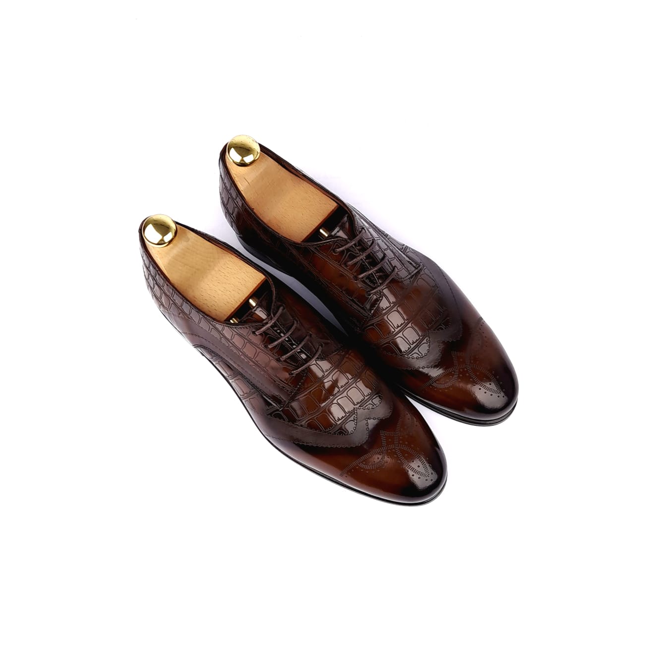 5111 Chaussure cuir démasquable Marron vintage