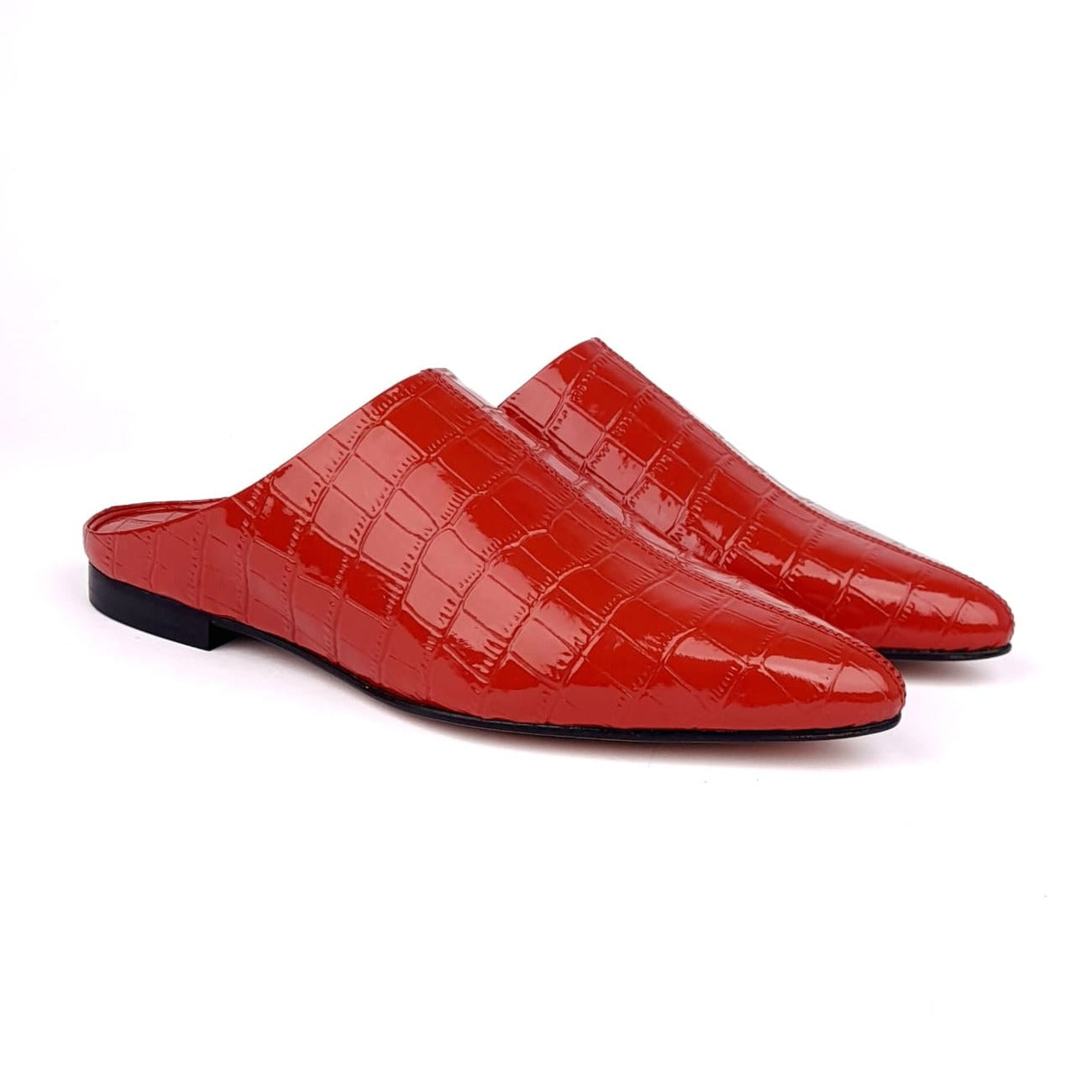 Volzak 06 Mule en cuir Rose Indian